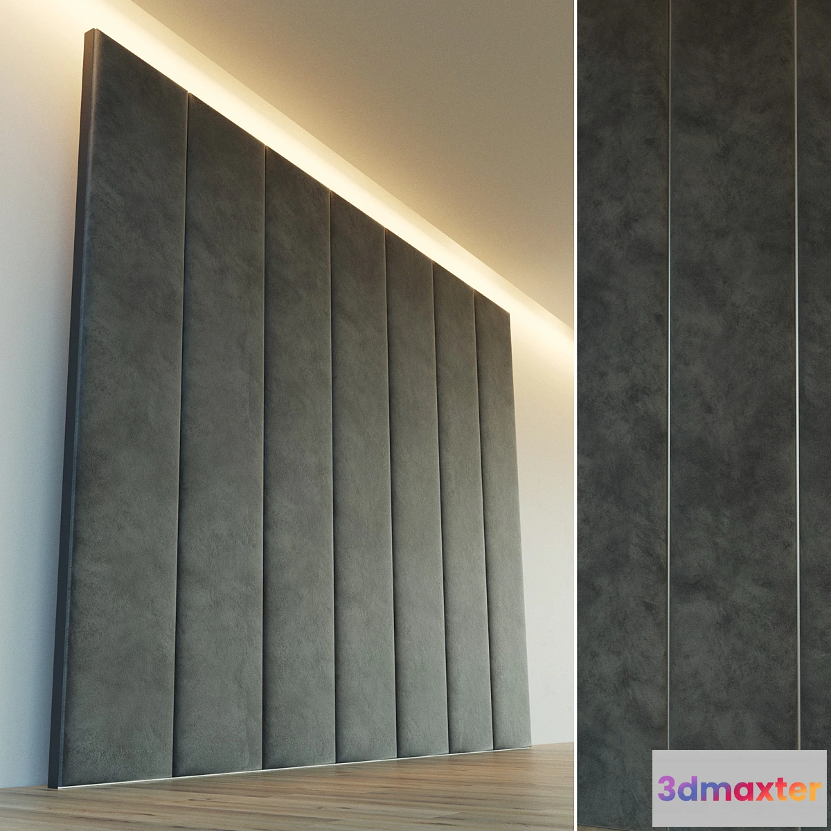 1425888 - Decorative wall. Soft panel. 9 3D Max
