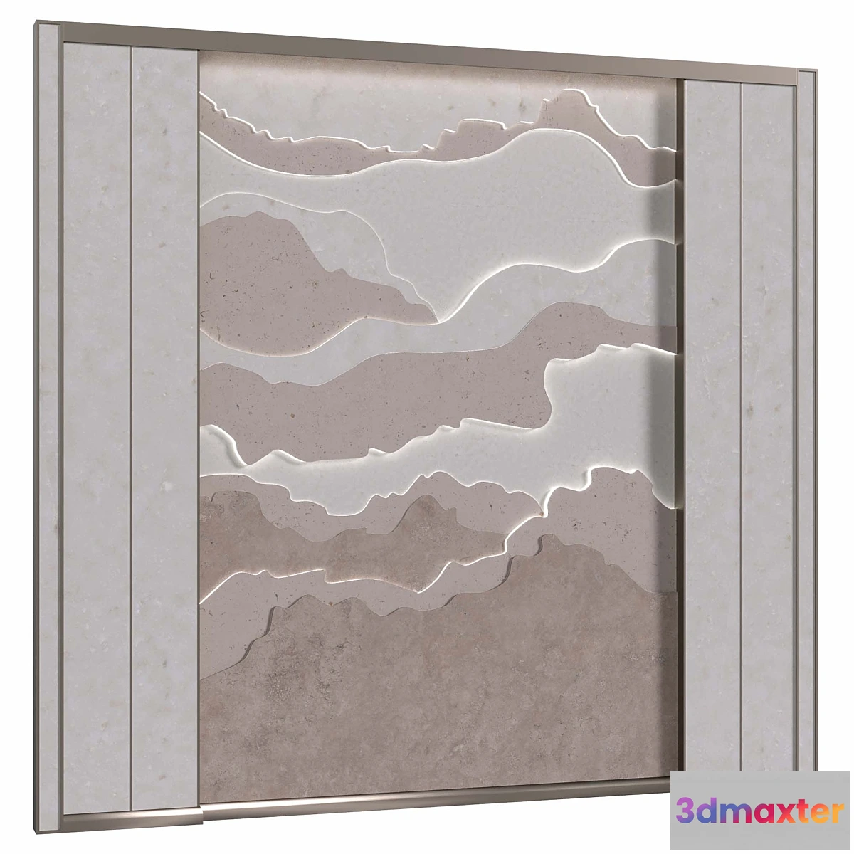 1426572 - Headboard Stone wall panel 3D Max