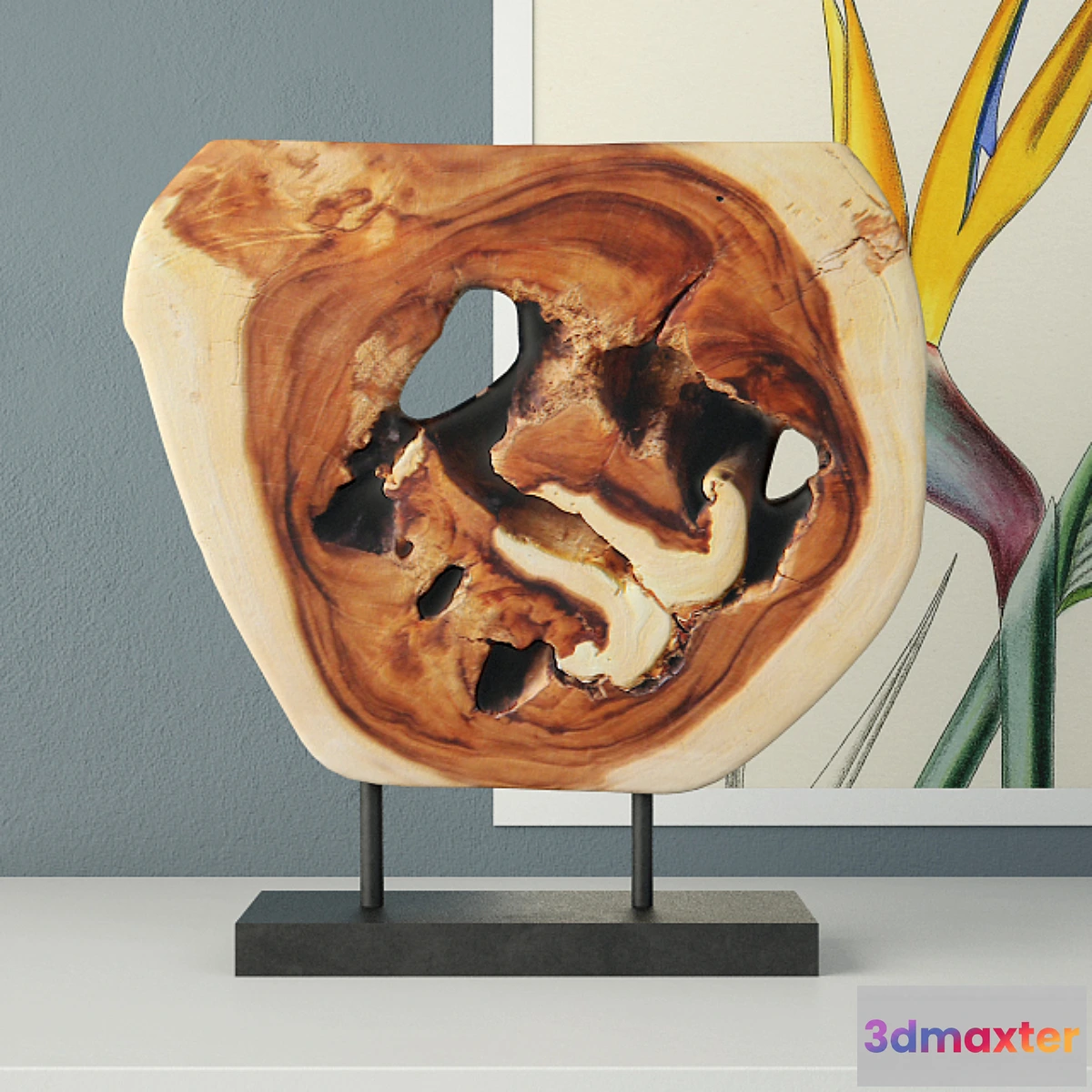 1426738 - Wooden Decoration on Stand 3D Max