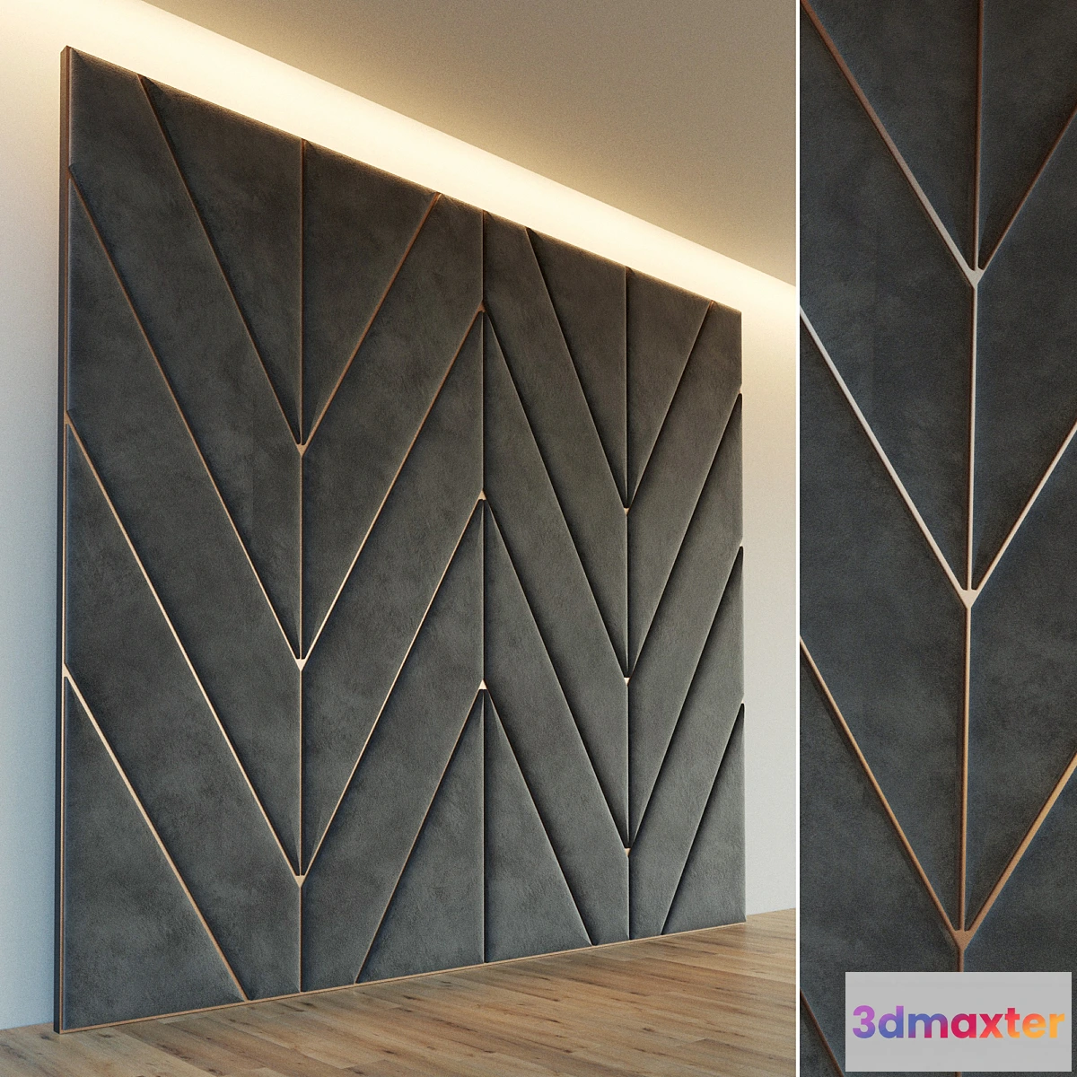 1427046 - Decorative wall. Soft panel. 28 3D Max