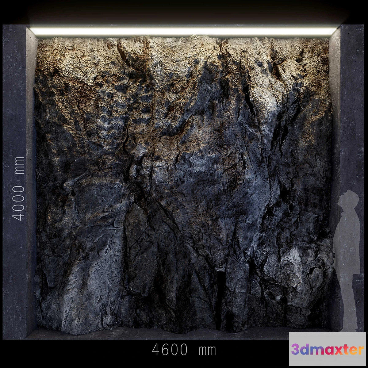 1427750 - ROCK Decorative wall 2 C4 3D Max