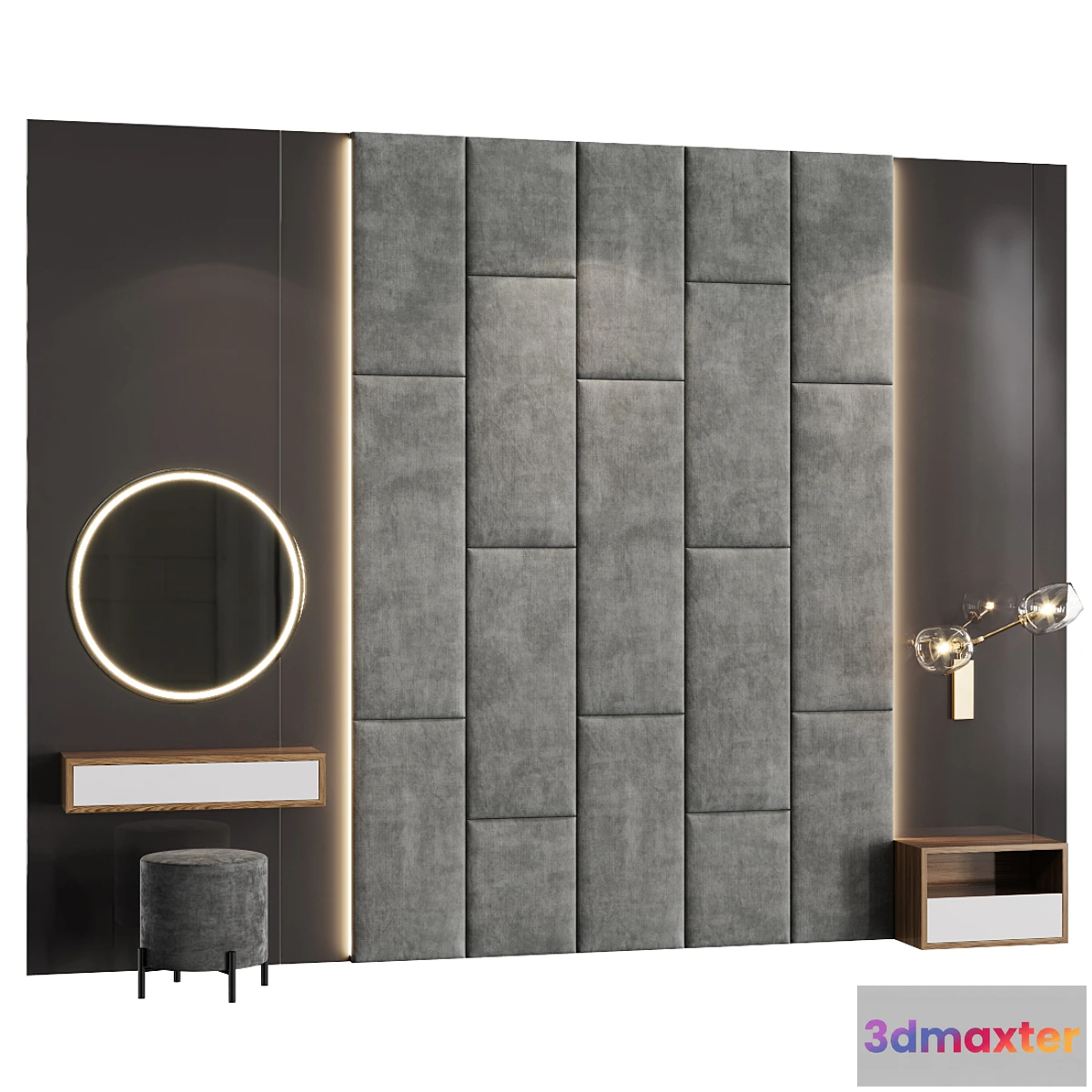 1428118 - Decotarive Wall panel 047 3D Max