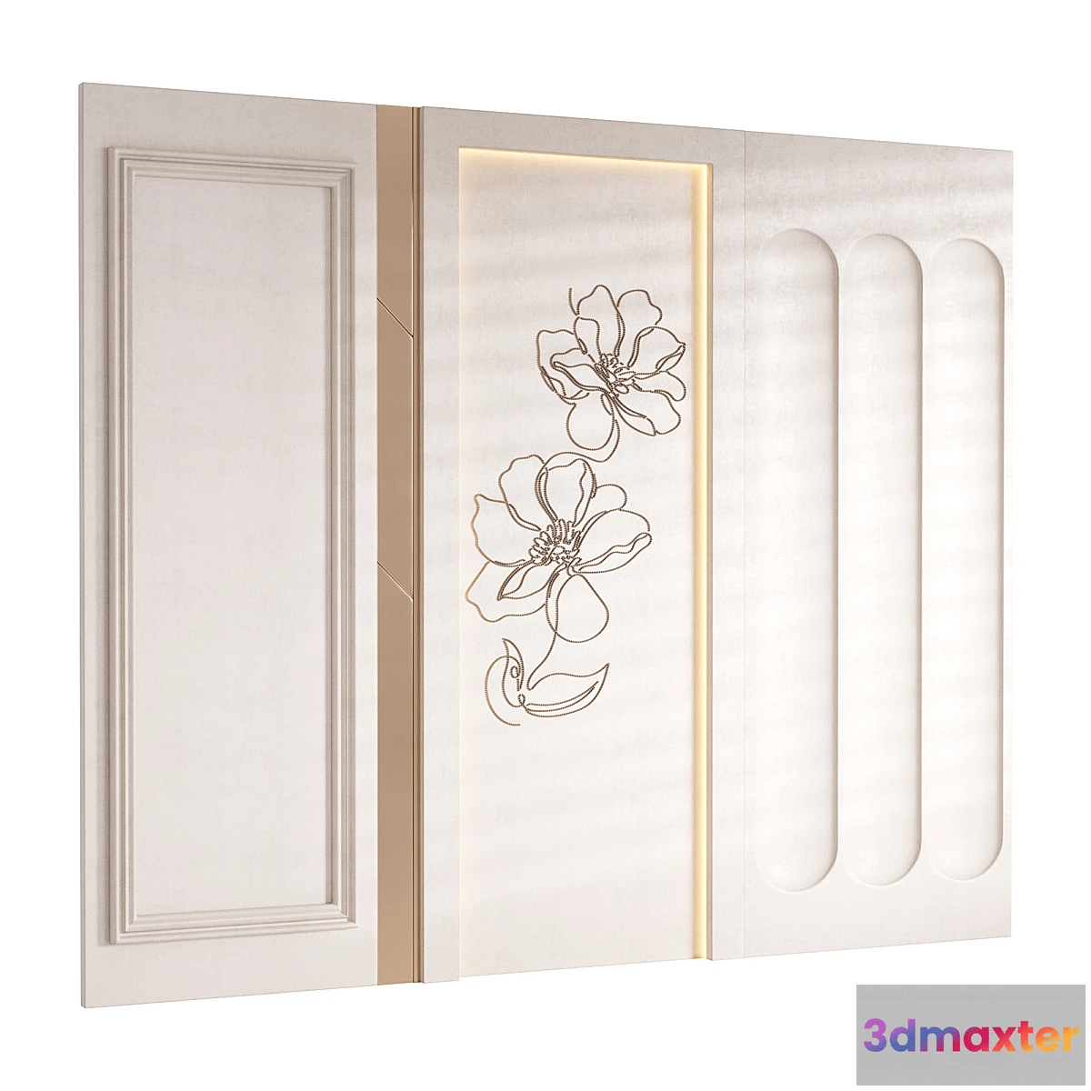 1428372 - Decorative Wall panel 74 3D Max