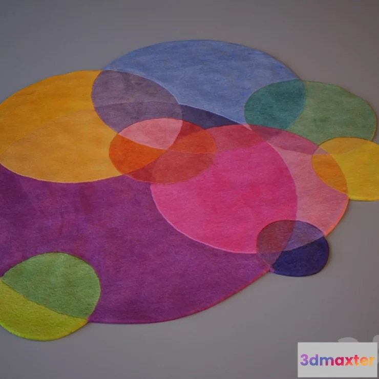 1428856 - Sonya Rugs _ Bubbles Square 3D Max