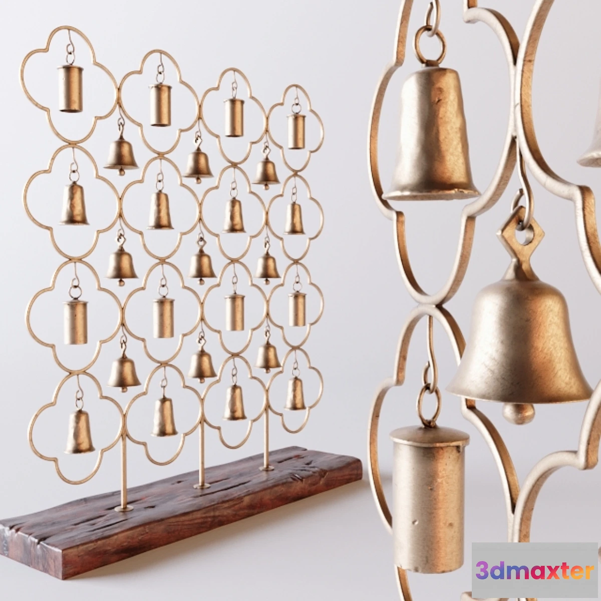 1429120 - Jali Bells On Stand 3D Max