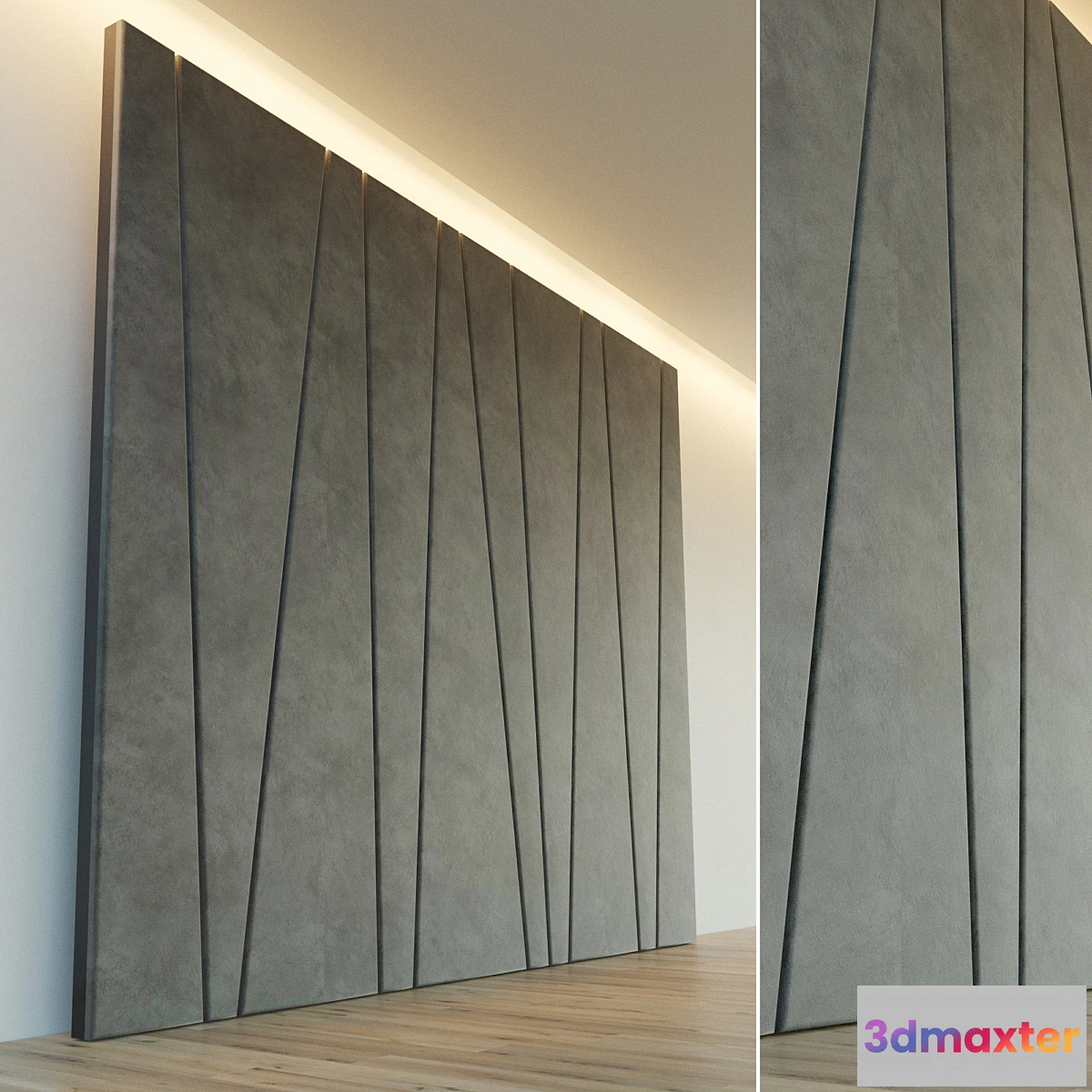 1429306 - Decorative wall. Soft panel. 3D Max