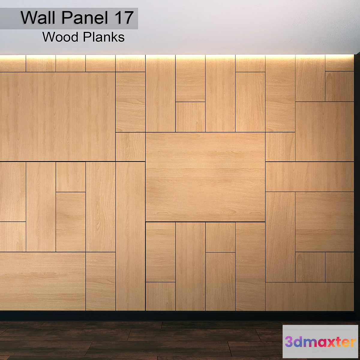 1429706 - Wall Panel 17. Wood Planks 3D Max