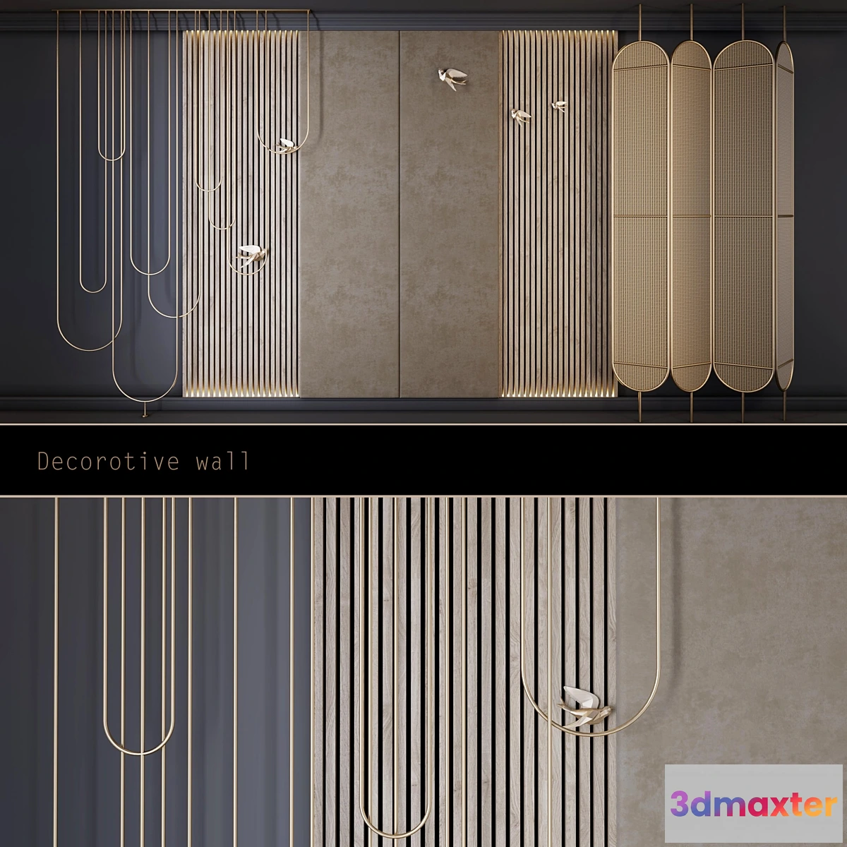 1430006 - Decorative wall 8 - shirma 3D Max