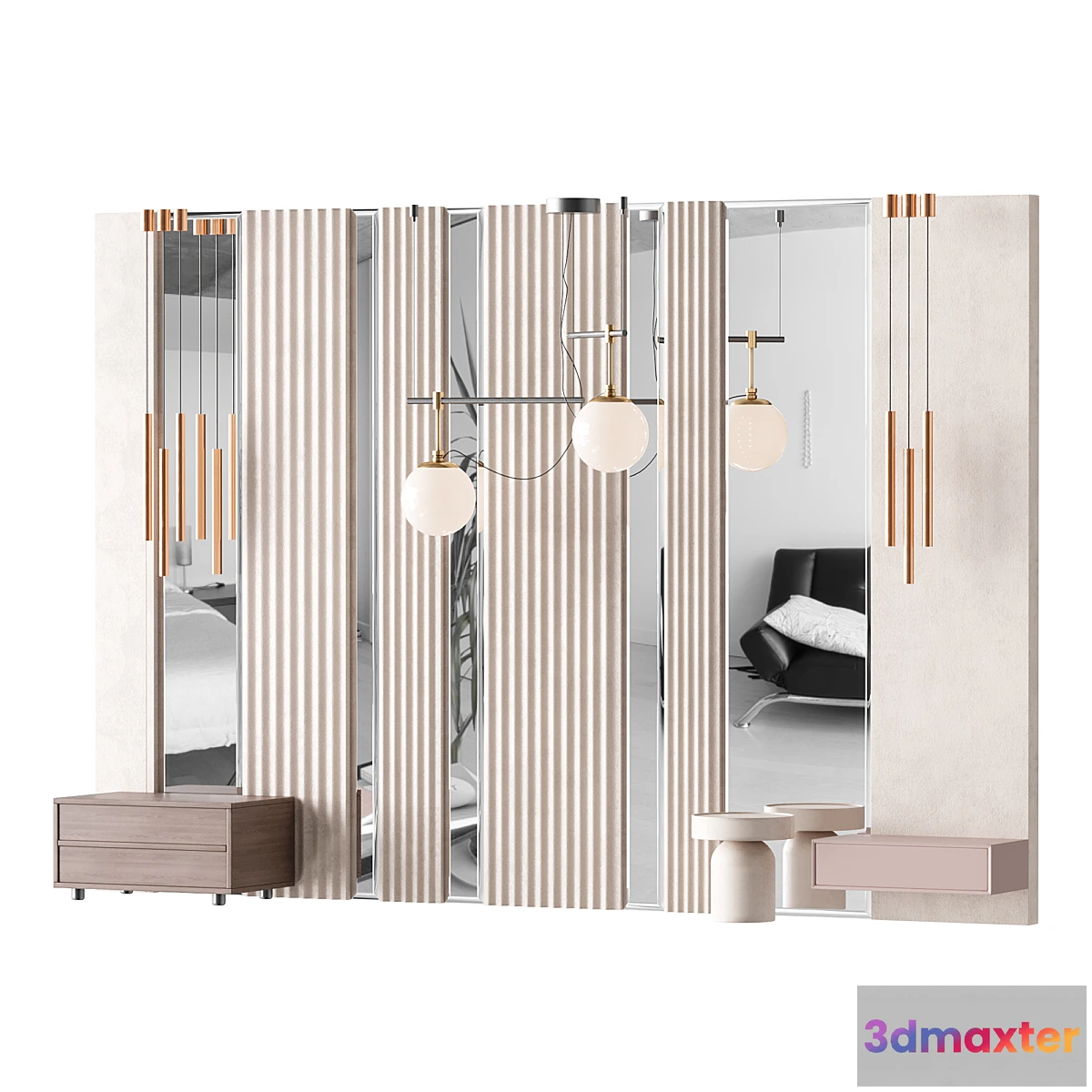 1430064 - Decorative Wall panel 56 3D Max