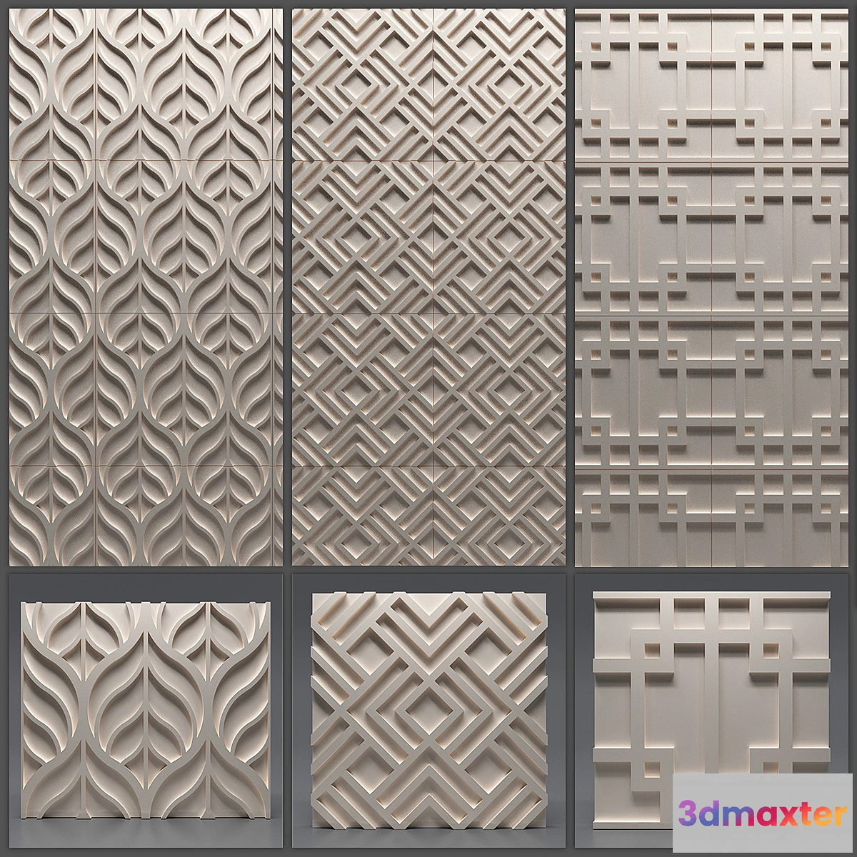1431282 - Gypsum 3D panel 3D Max