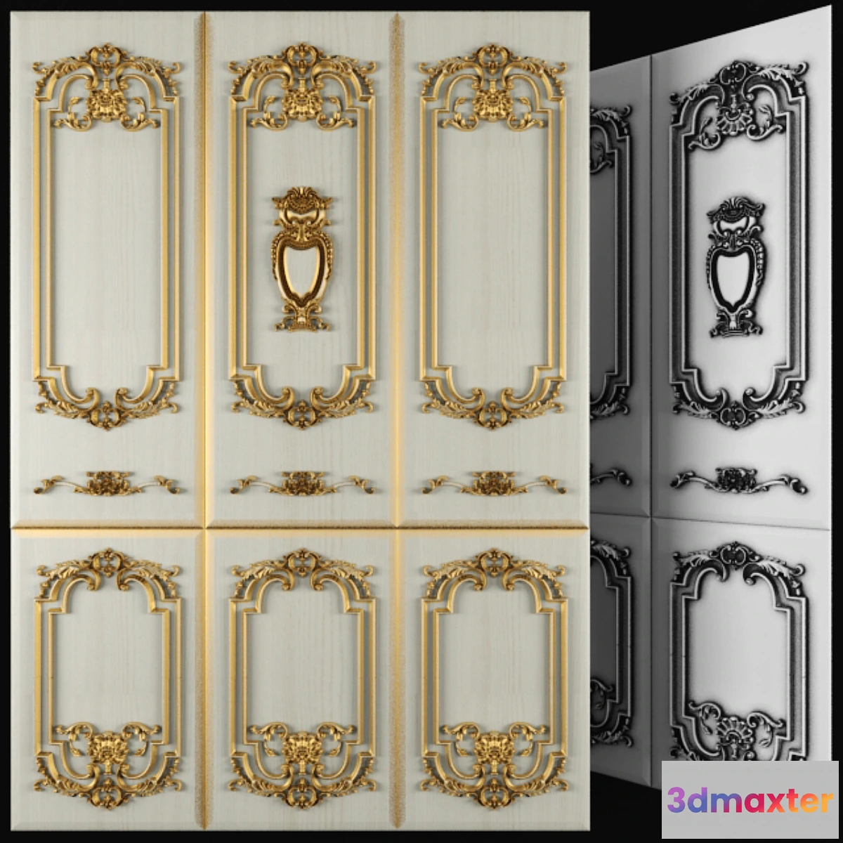 1432046 - Panels for walls 3D Max