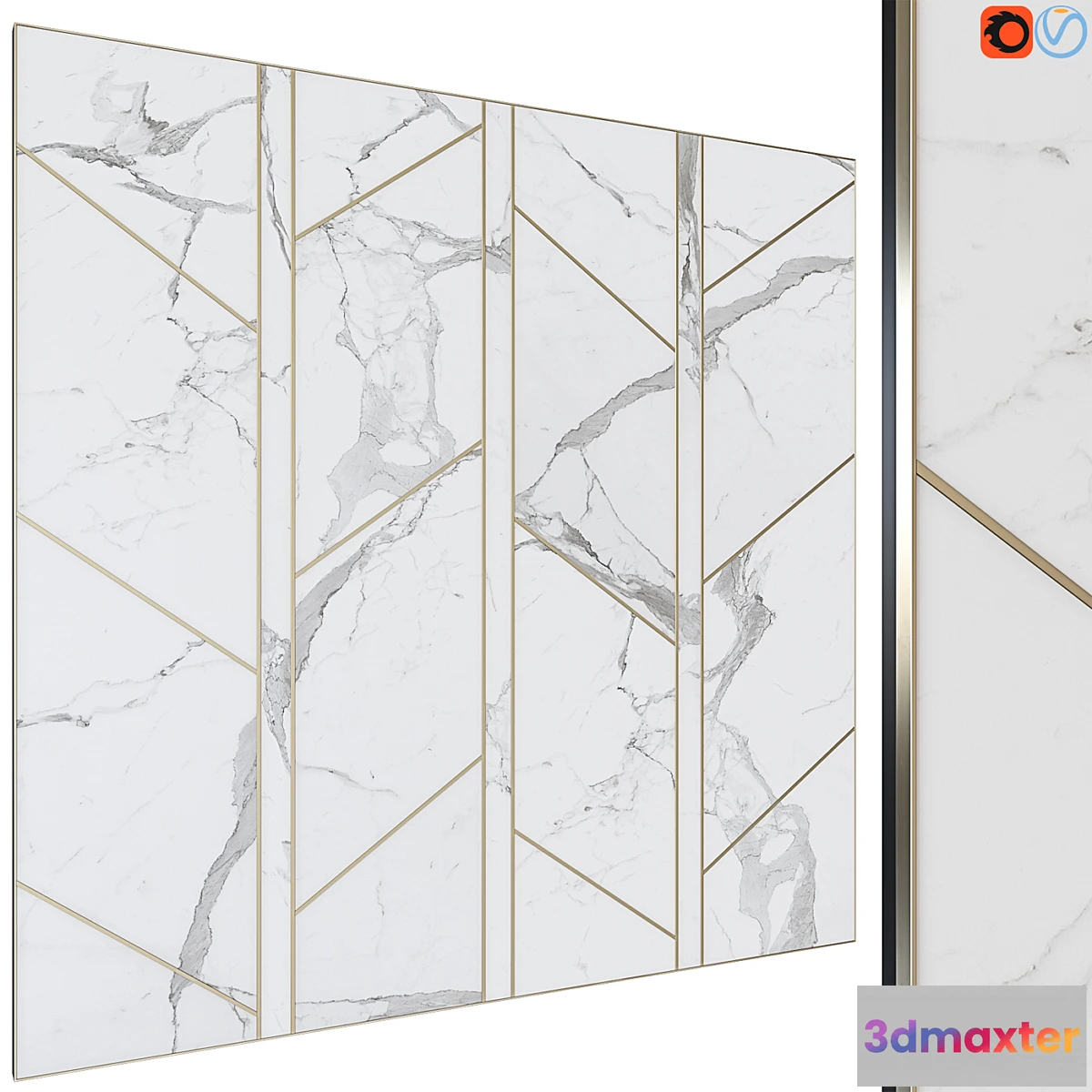 1432252 - Decorative wall panel 18 3D Max