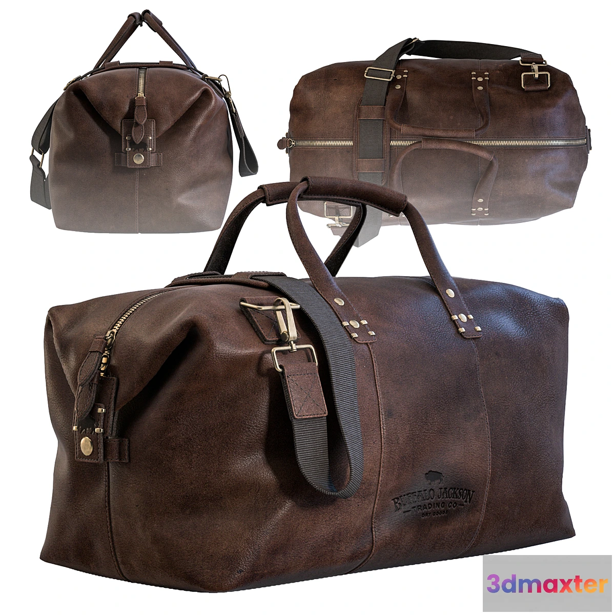 1432476 - WALKER LEATHER WEEKEND BAG 3D Max