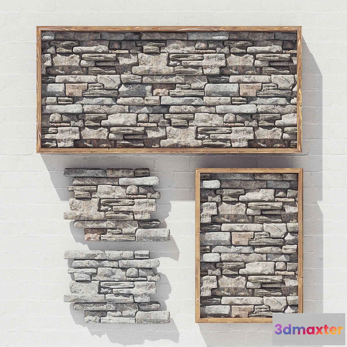 1433322 - Stone decorative panel 3D Max