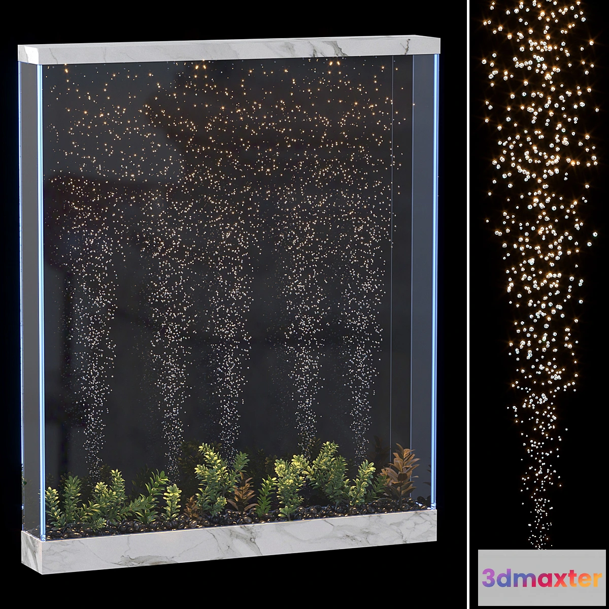 1433504 - aquarium bubble wall 3D Max