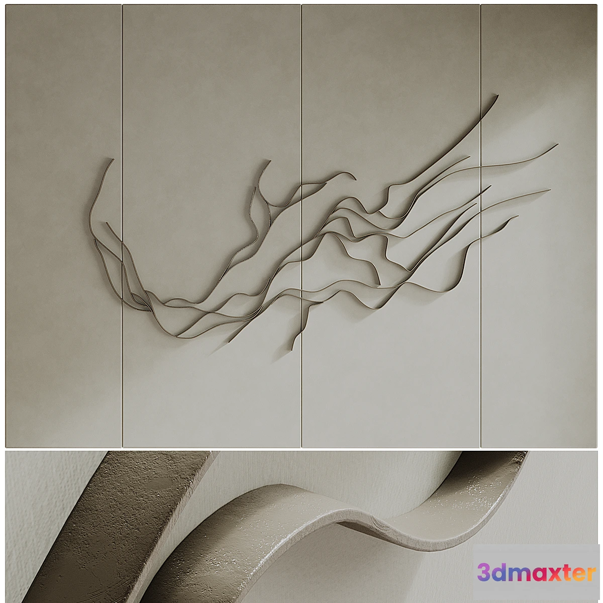 1433798 - decorative wall art 07 3D Max