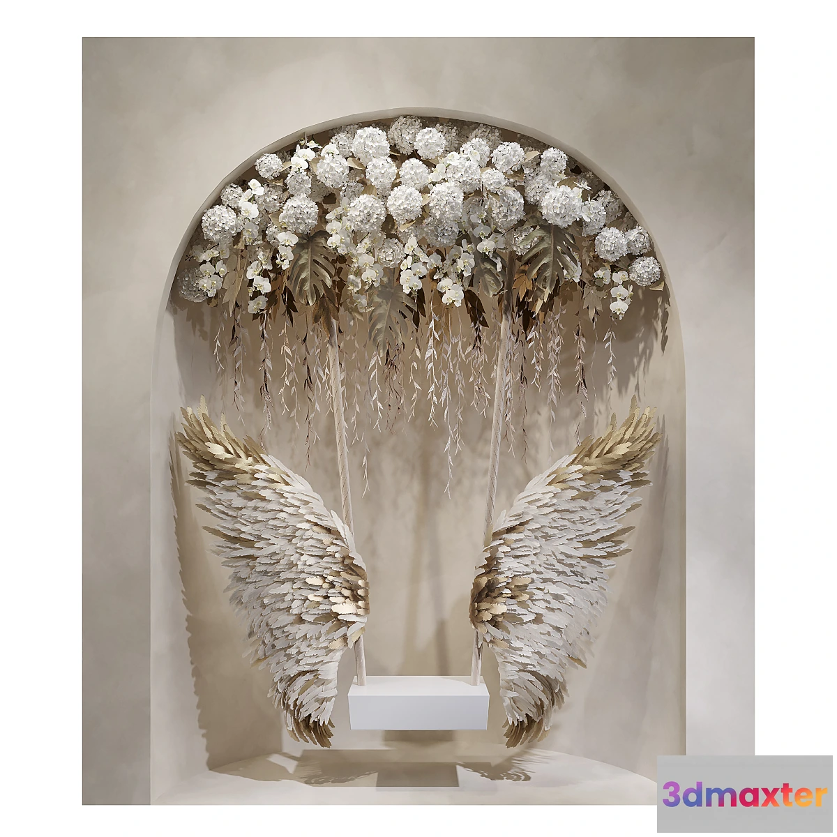 1434428 - Decorative swing with wings 3D Max