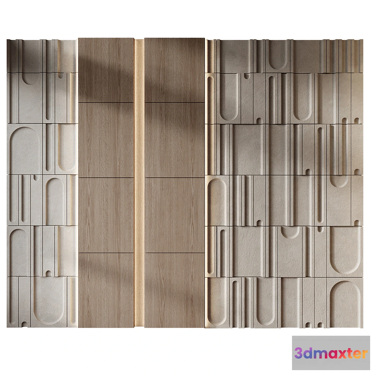 1437240 - wall panels  set 284 3D Max