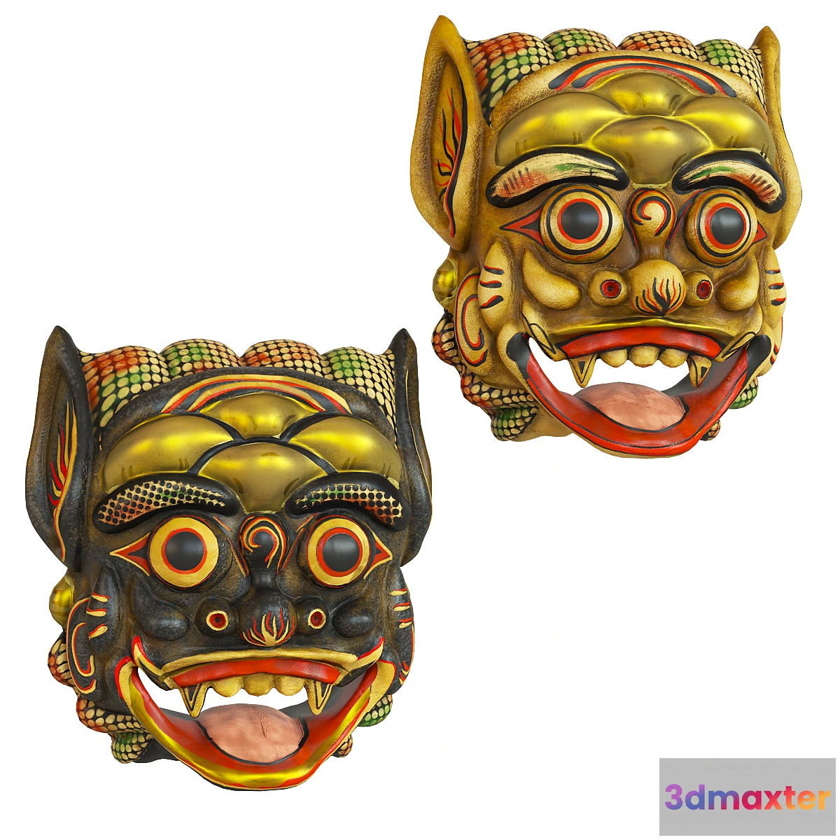 1439420 - Balinese barong mask 3D Max