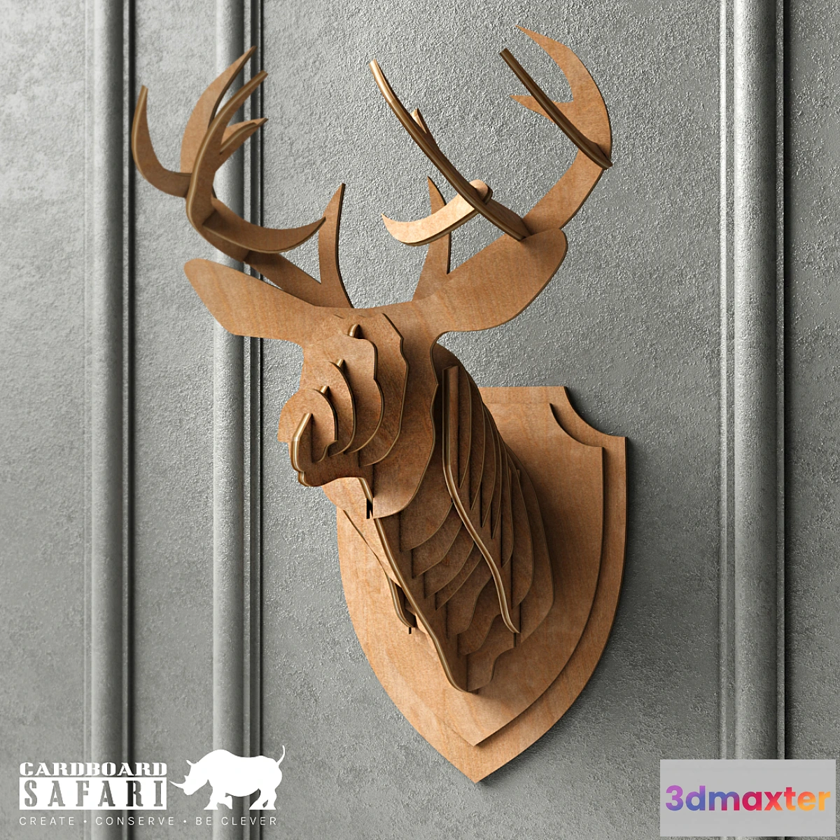 1440050 - Safari cardboard deer 3D Max
