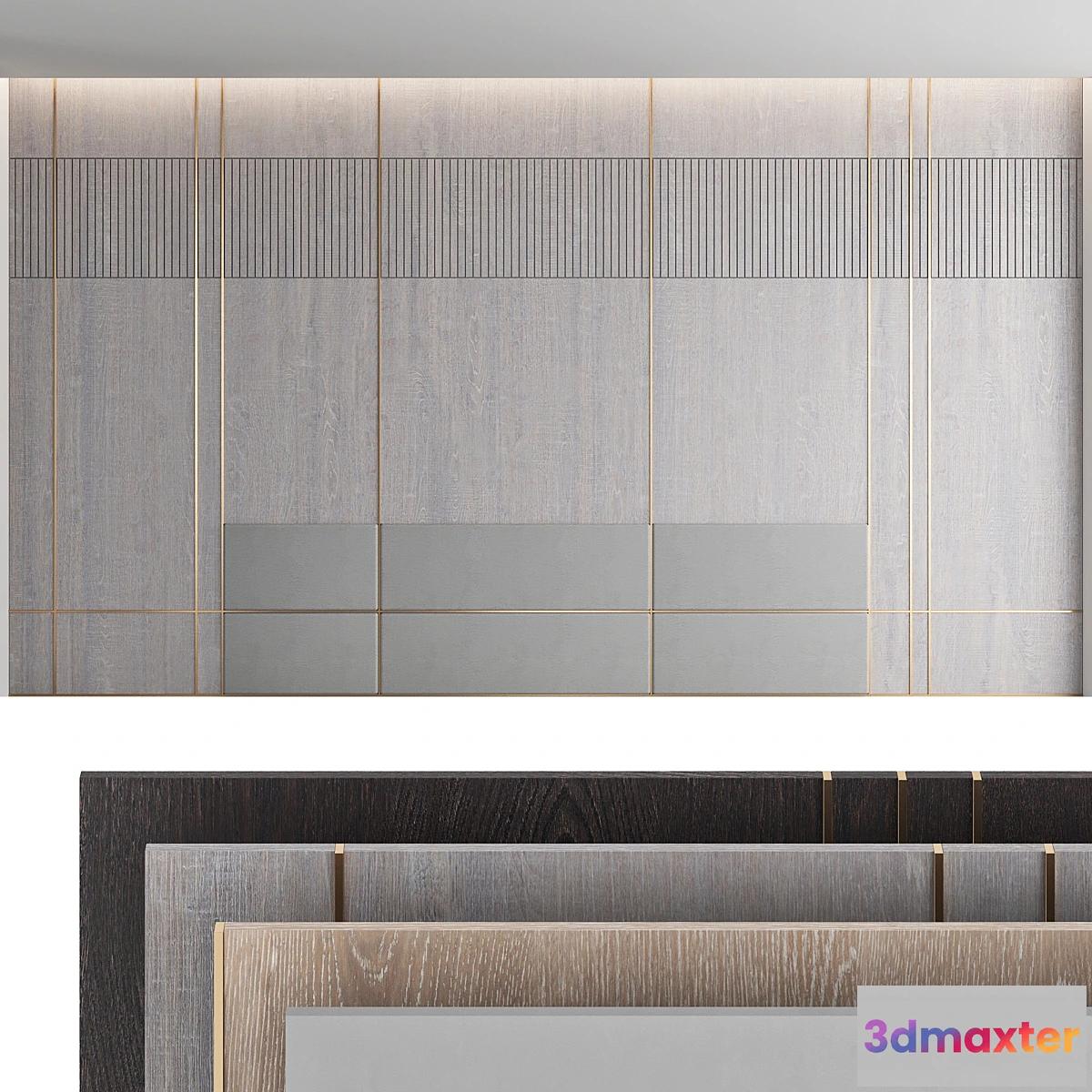 1443352 - Decorative wall panel_set 22 3D Max