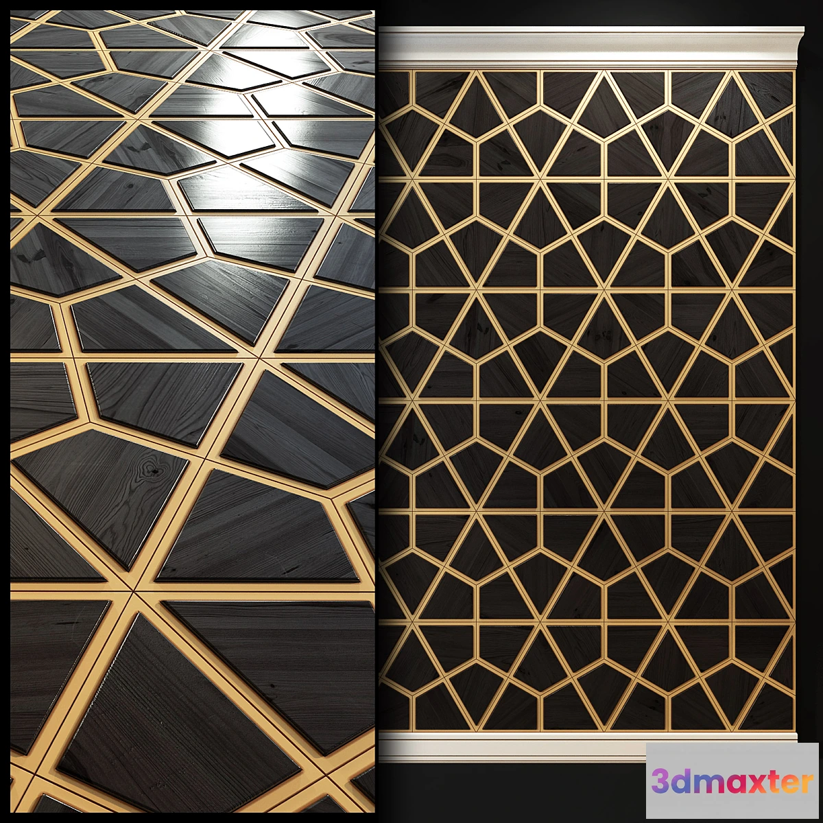 1445372 - 3d wooden panel 3D Max