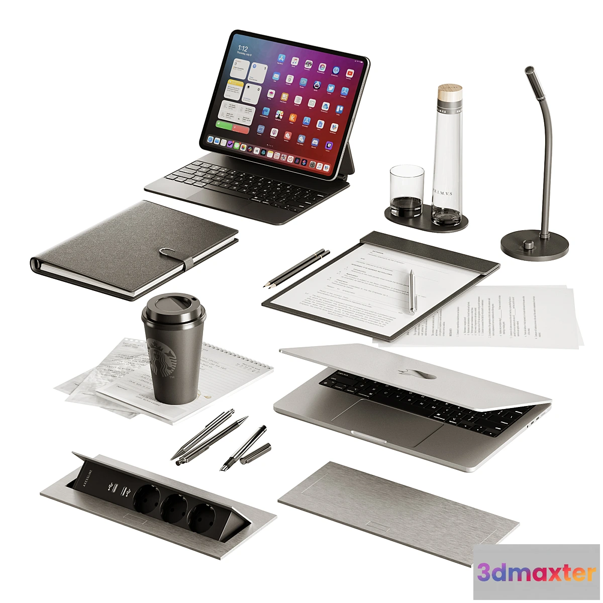 1447132 - Decorative set for office 3D Max