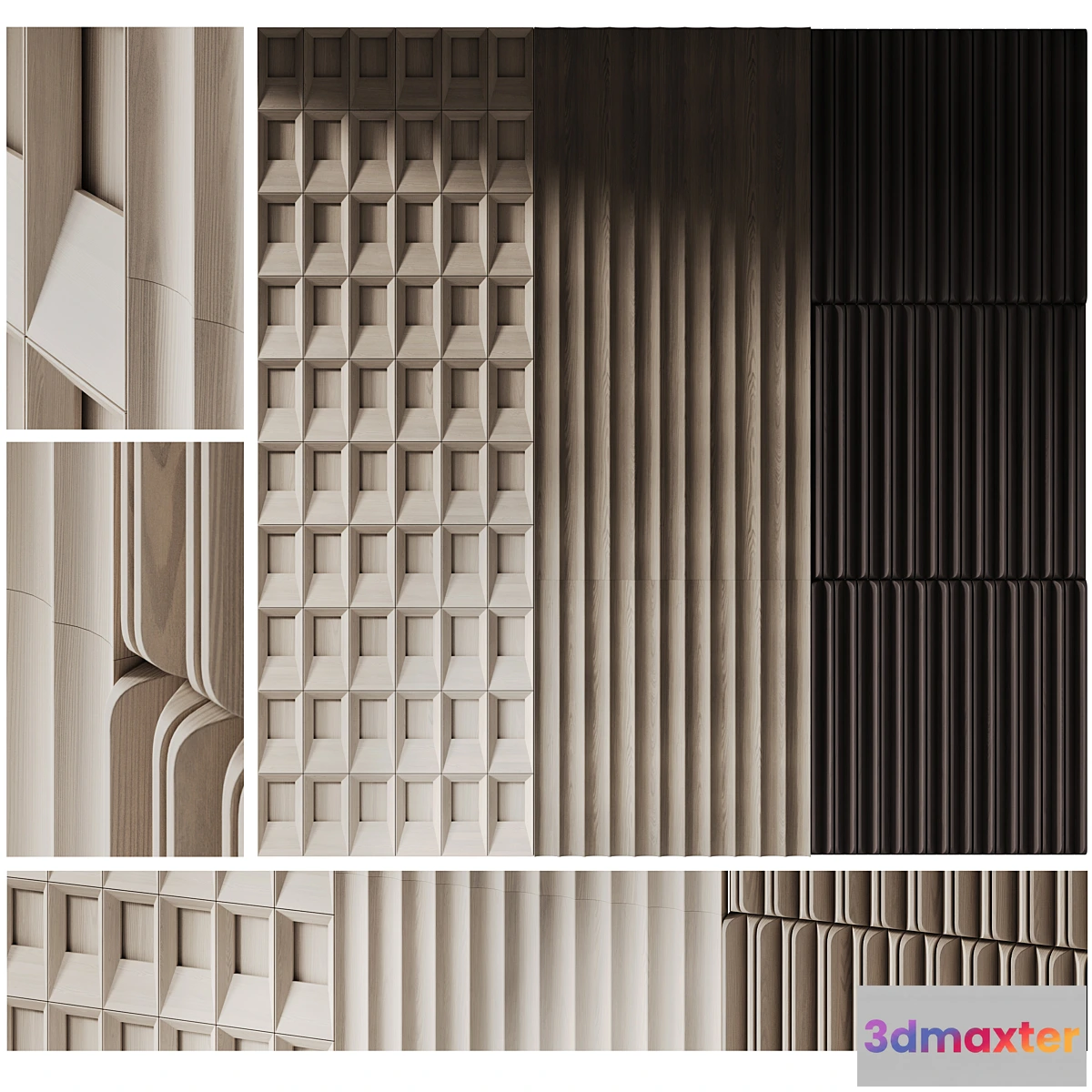 1447974 - Decorative panels set 05 3D Max