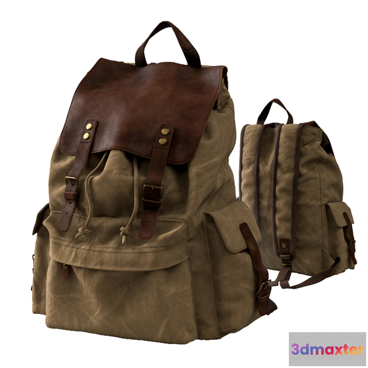 1449768 - H-ANDYBAG Canvas Backpack 3D Max
