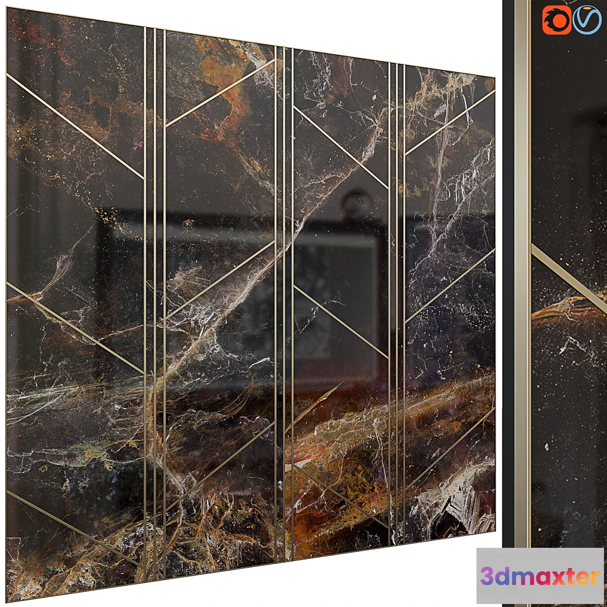 1449940 - Decorative wall panel 30 3D Max