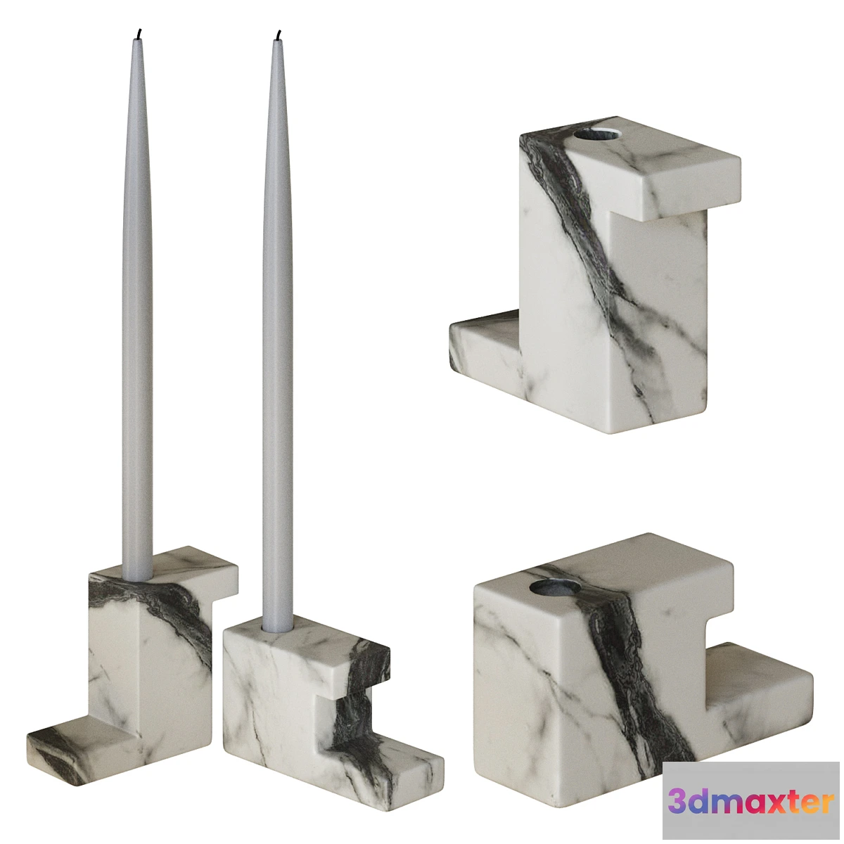 1450528 - Brick Candle Holder 3D Max