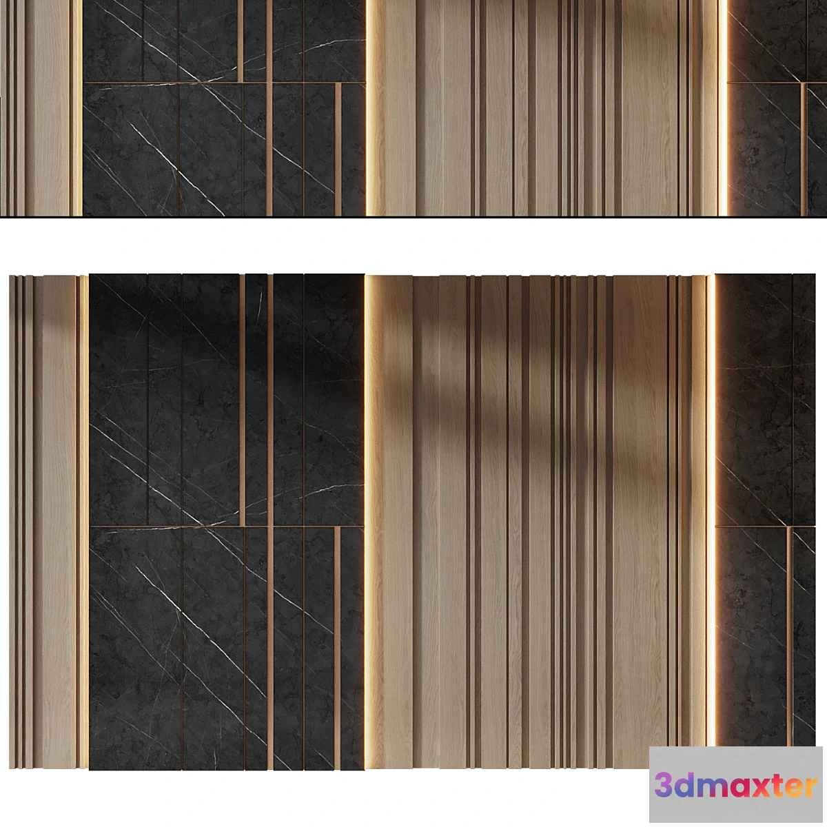 1455818 - wall panels  set 344 3D Max