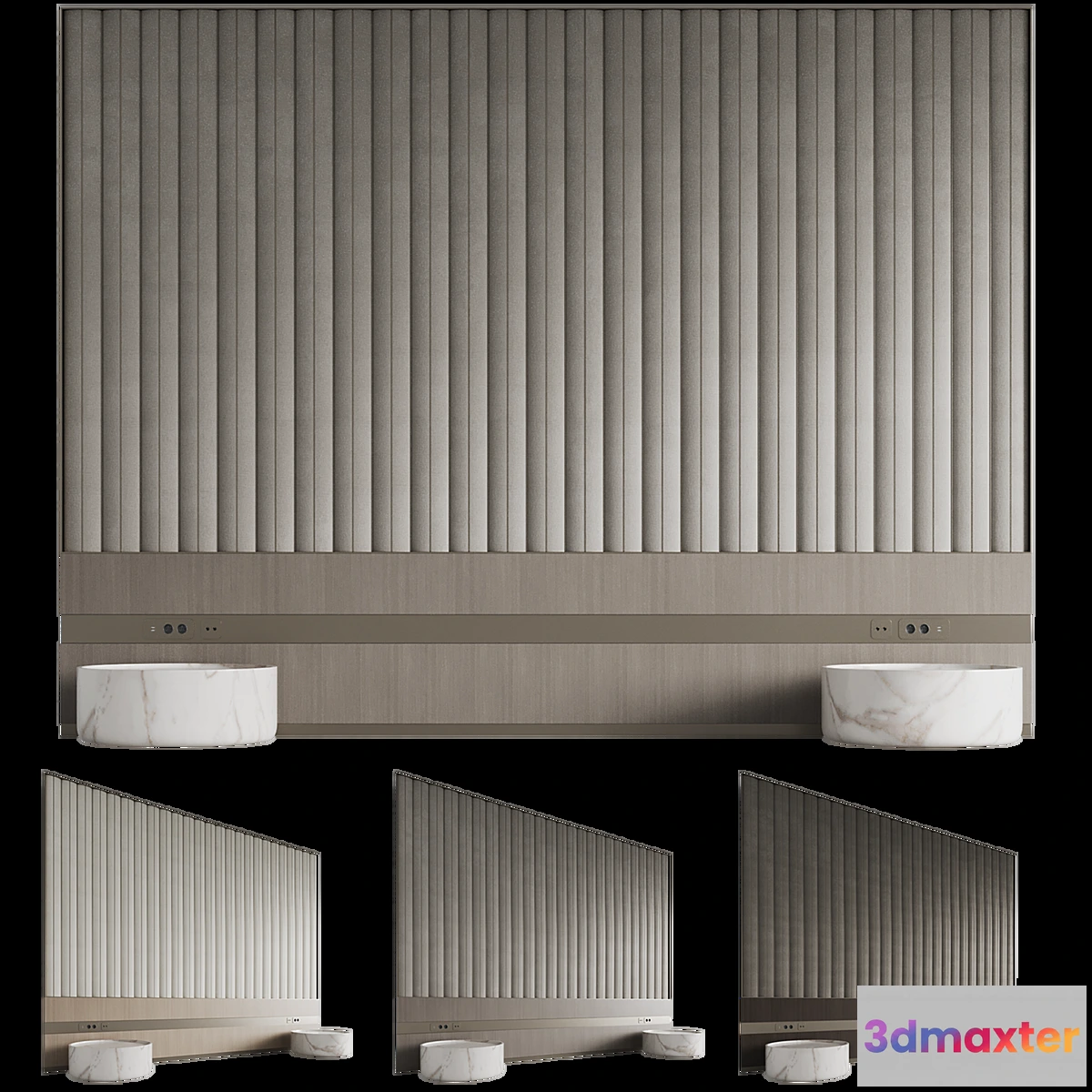 1457690 - Headboard Modern for the bedroom 3D Max