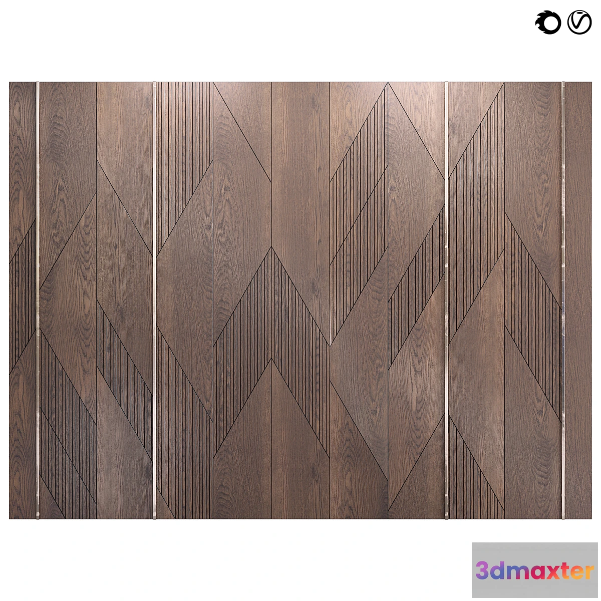 1457722 - Decor wood Panel 52 3D Max