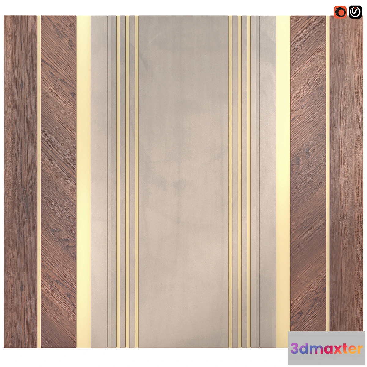 1458434 - Decor wood Panel 29 3D Max