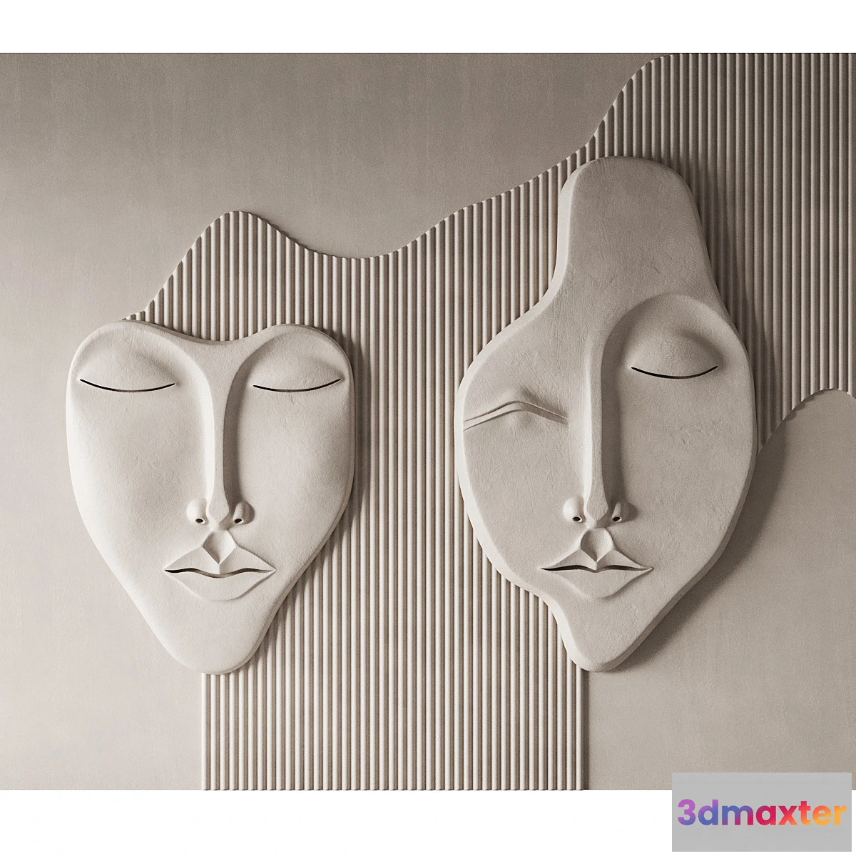 1459314 - Wall 3D panel Faces v5 Mad objects 3D Max