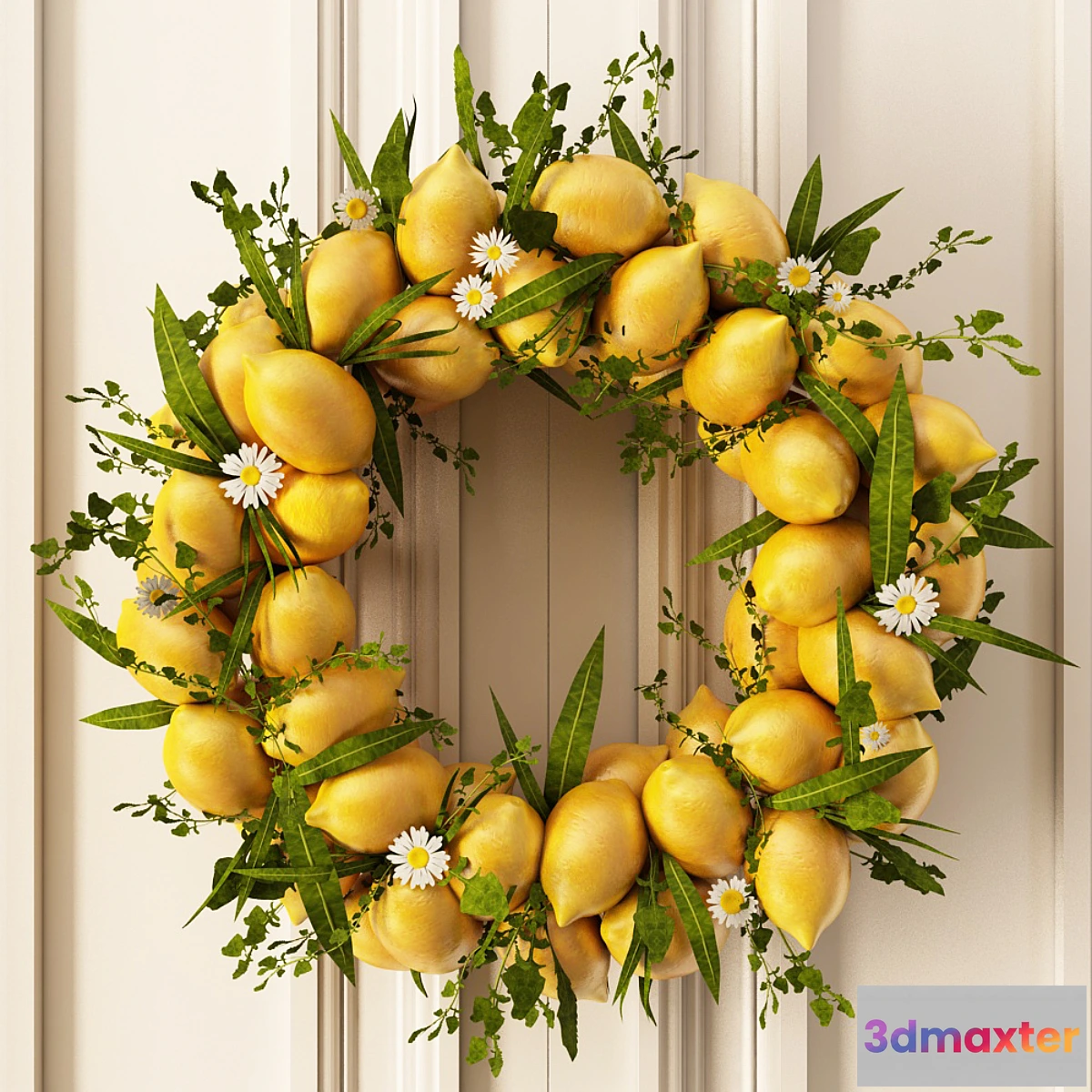 1461704 - Lemon wreath 3D Max