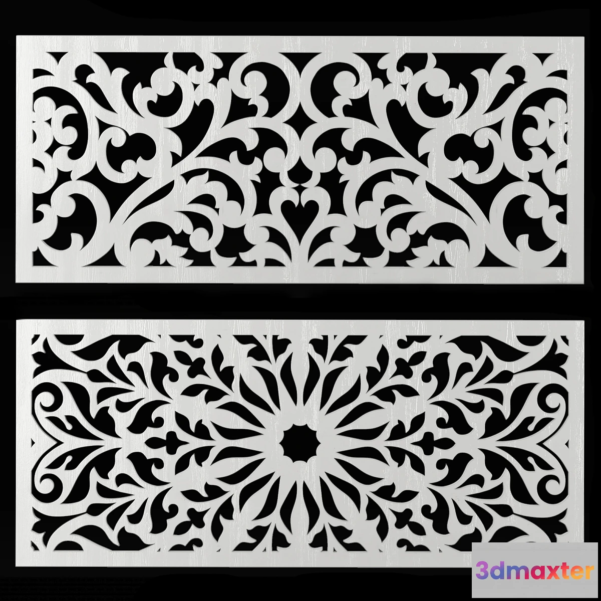 1462754 - Set of decorative panels 6 3D Max