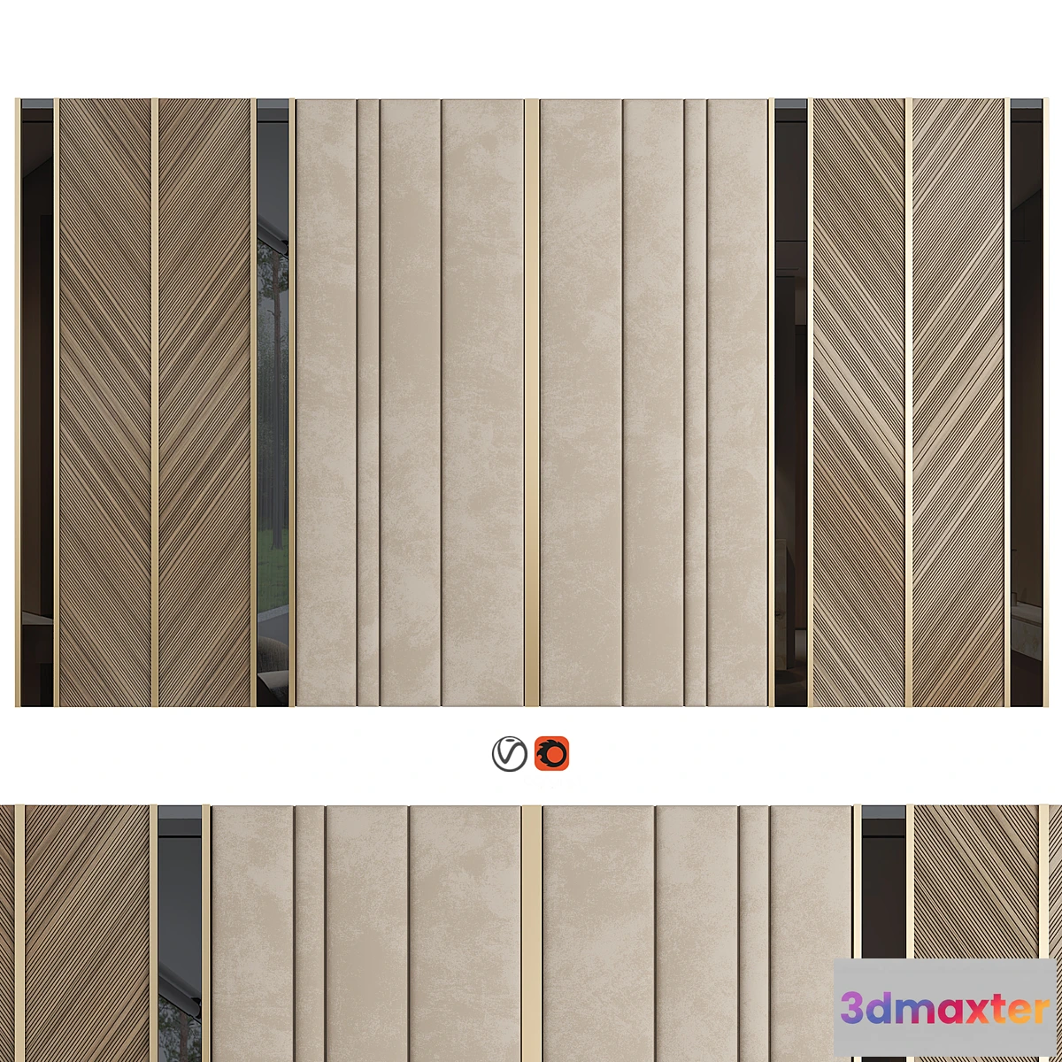 1465248 - Wall Panel Decor 40 3D Max