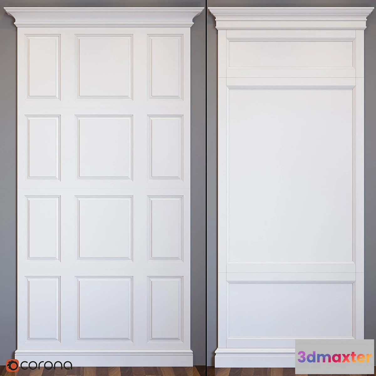 1465722 - Wall panel 3D Max