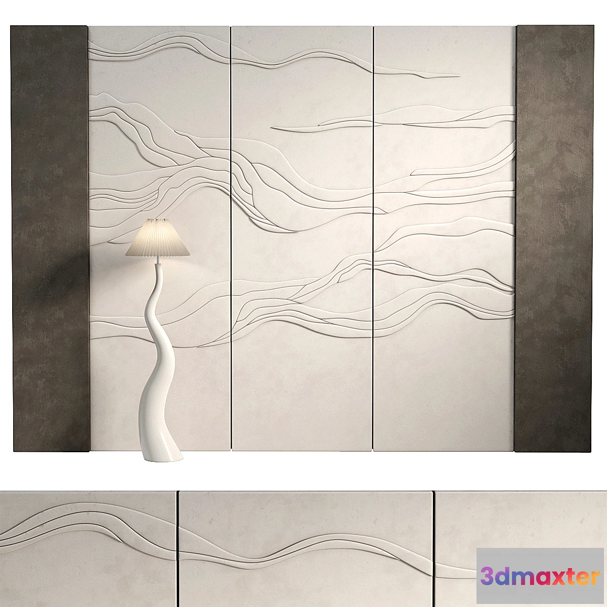 1467680 - Decorative panel wave 2 3D Max