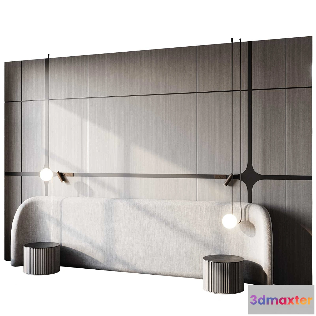 1467764 - Headboard 3d Wall Panel 34 3D Max