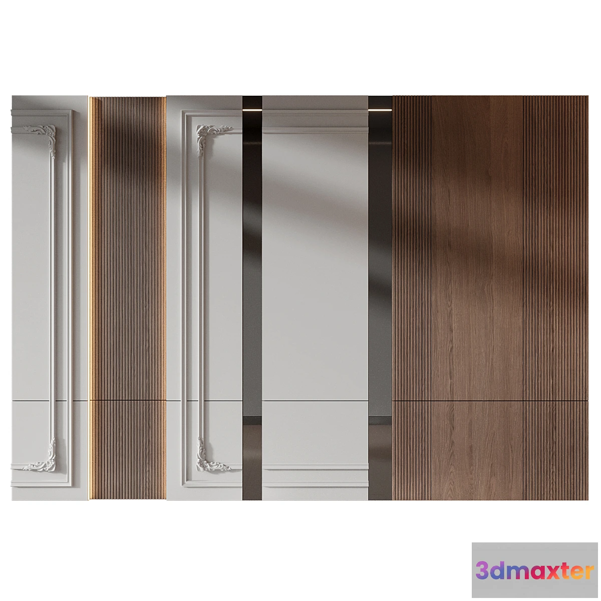 1470062 - wall panels  set 350 3D Max