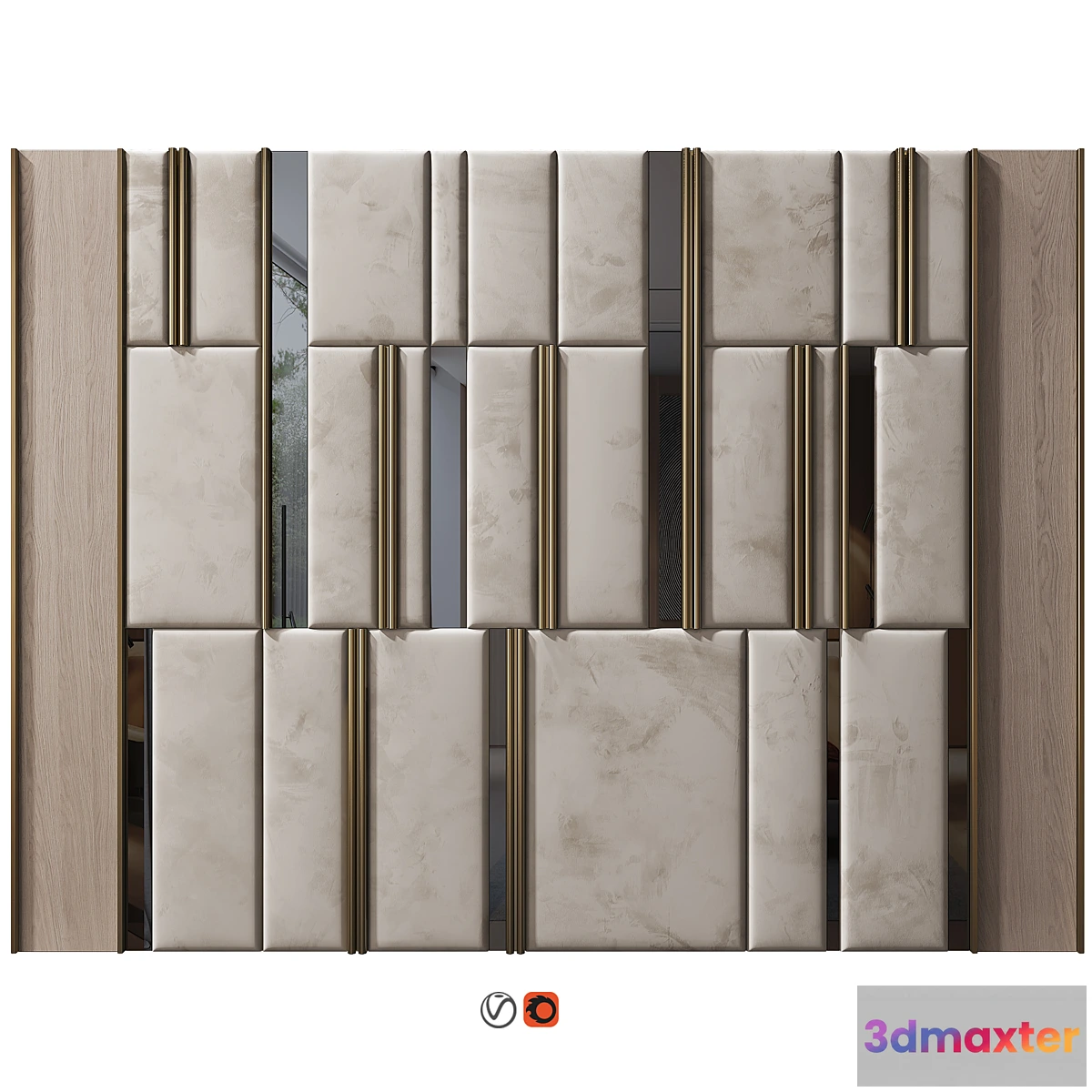 1470224 - Headboard Wall Panel Decor 07 3D Max