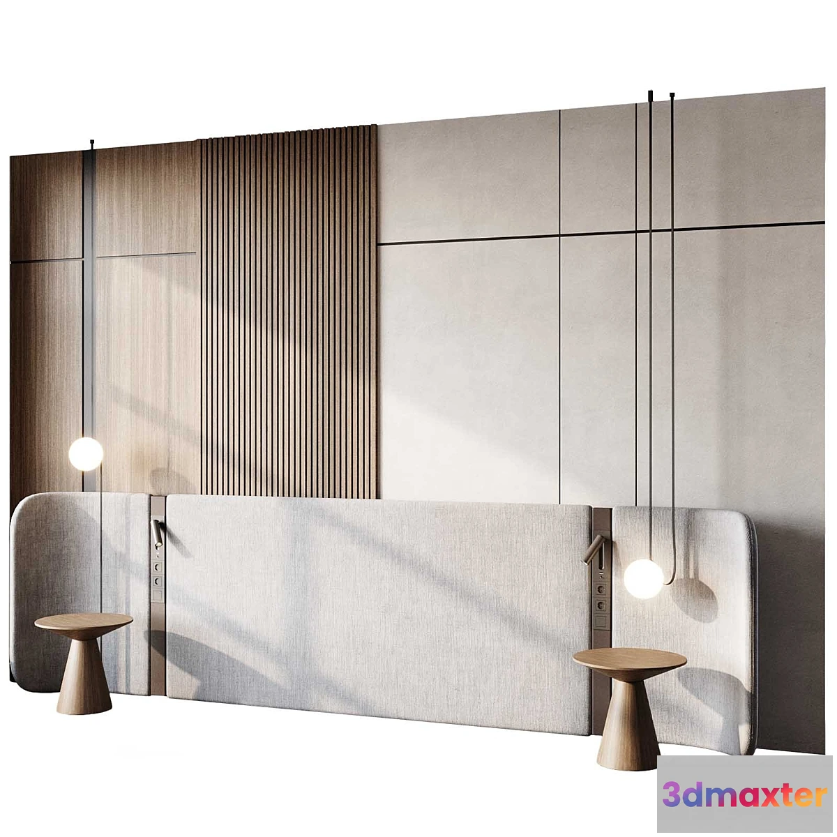 1472678 - Headboard 3d Wall Panel 36 3D Max