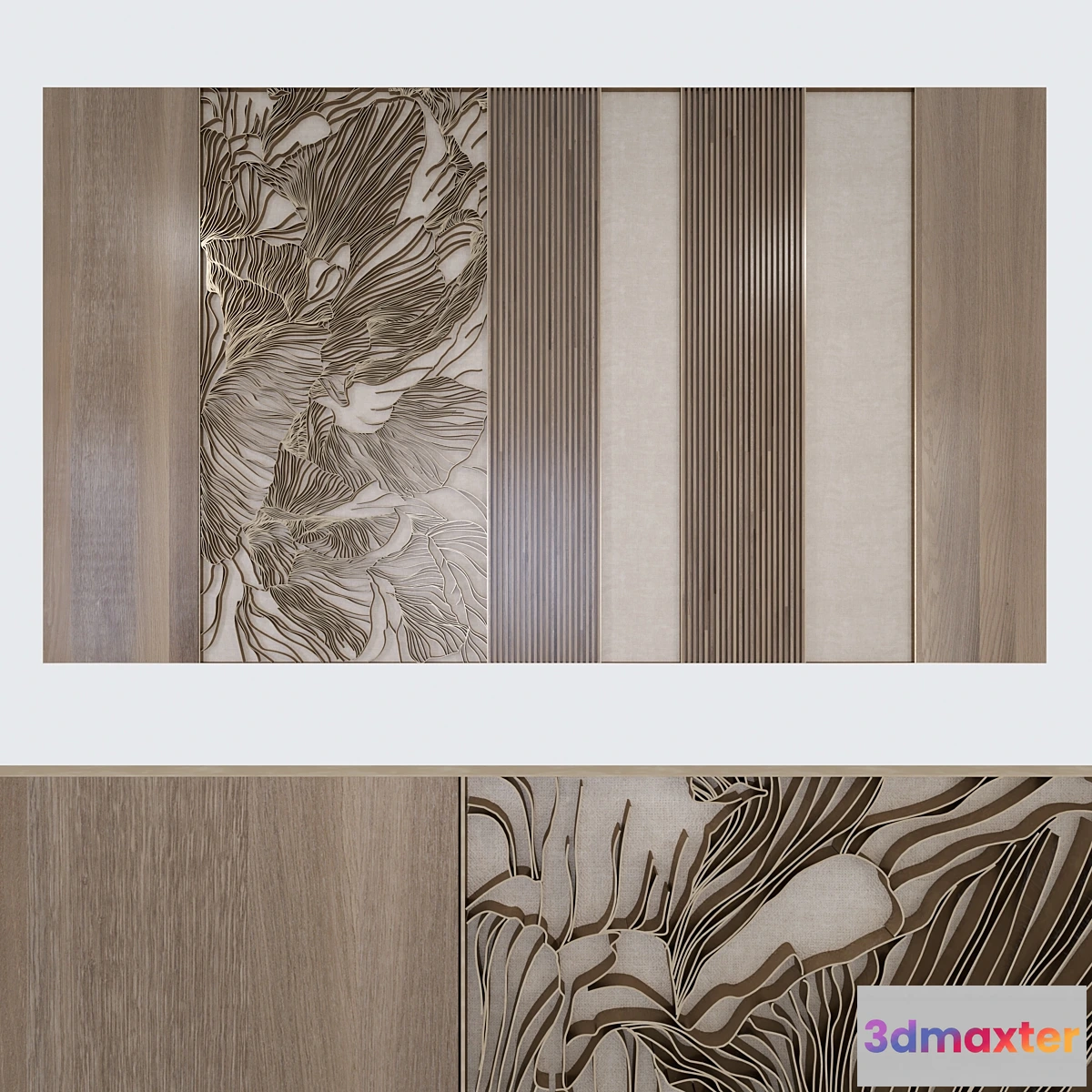 1476818 - Decorative wall FI01 3D Max