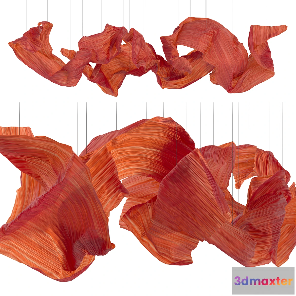 1478604 - Hanging fabric installation 3D Max