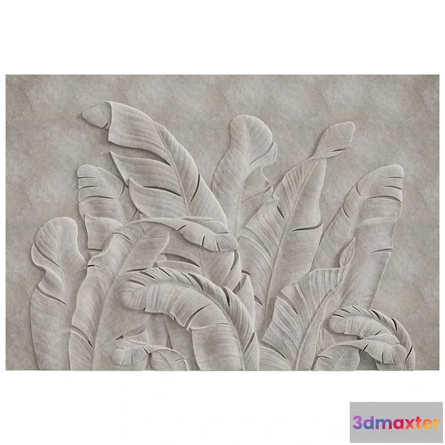 1539667 - Banana Leaves Relief 3D Max