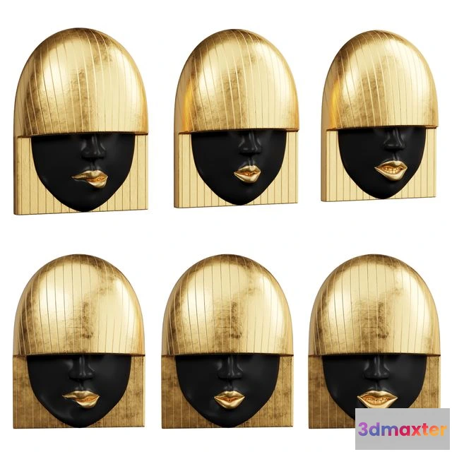 1540897 - Panel Fashion Face Wall Tiles Phillips Collection 3D Max