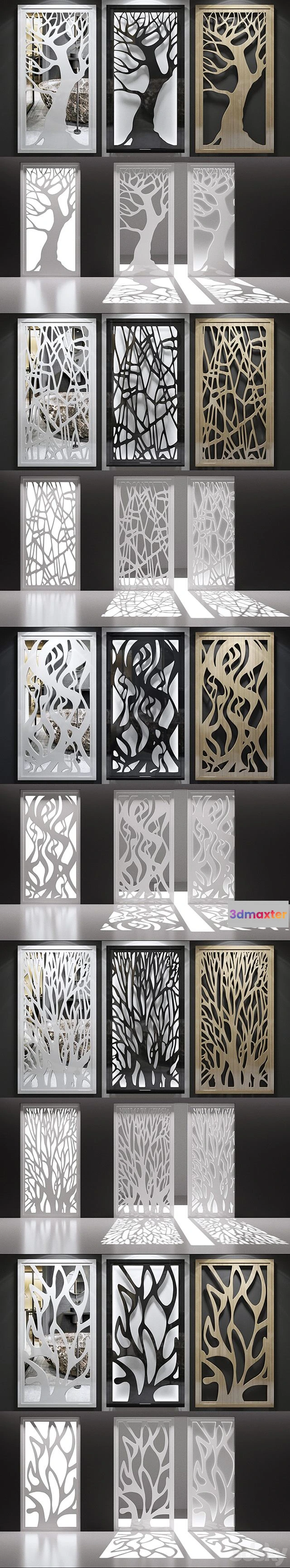 1541005 - Set of decorative panels_15 3D Max